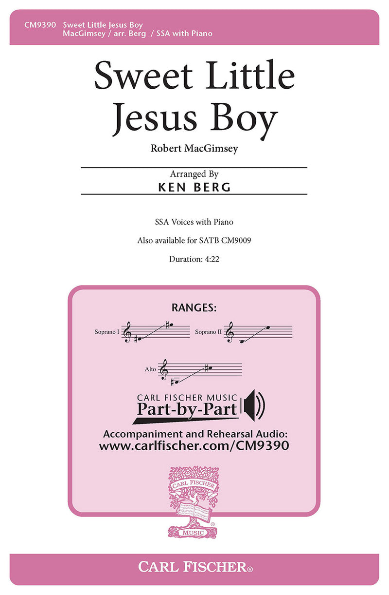 Sweet Little Jesus Boy (Choral Score)