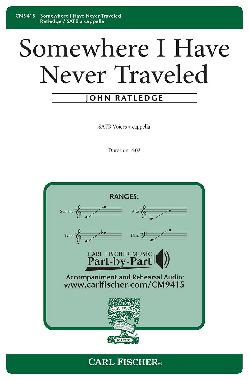 Somewhere I Have Never Traveled (SATB)