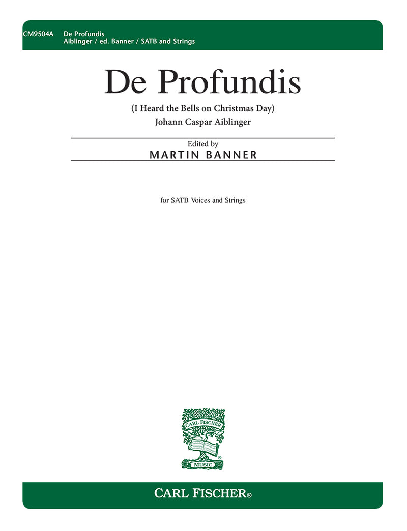 De Profundis (Score & Parts)