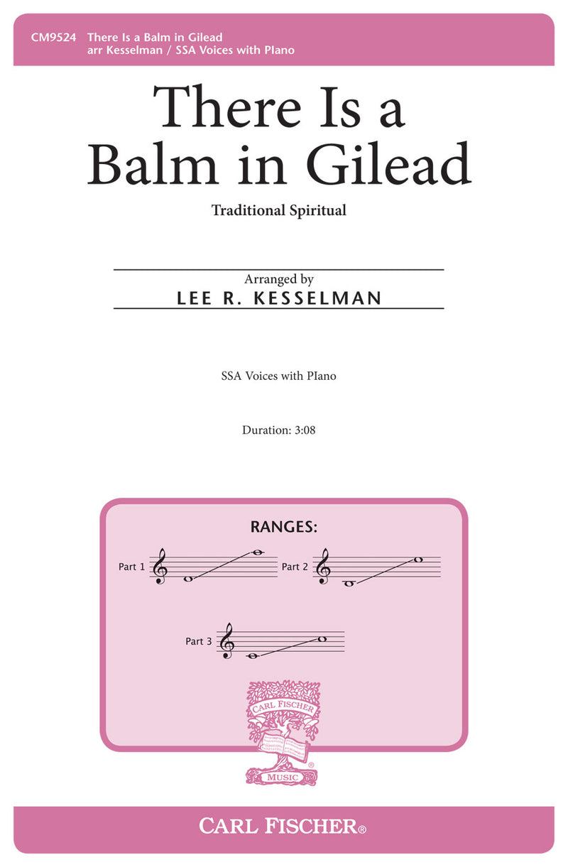 There is a Balm in Gilead (SSA and Piano)