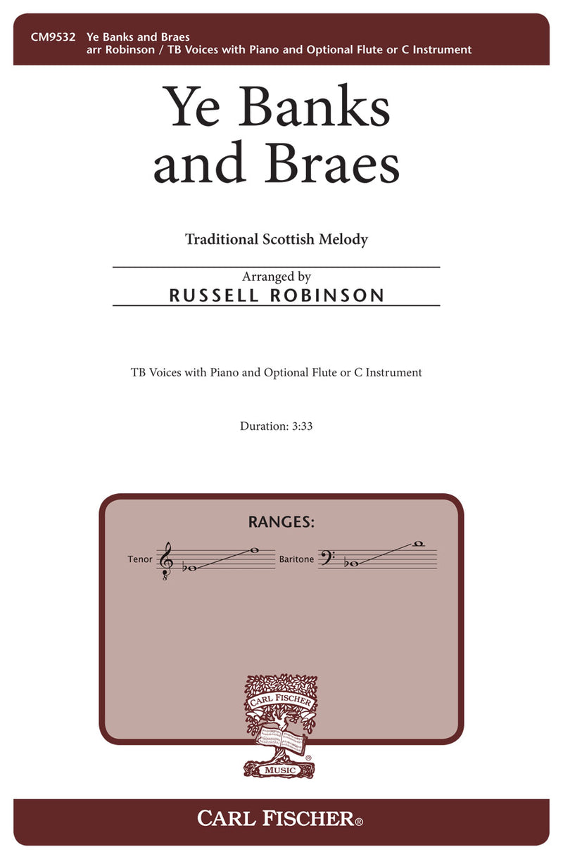 Ye Banks and Braes (Choral Score)