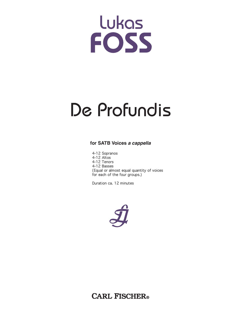 De Profundis