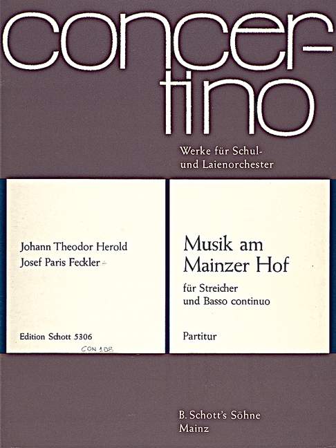 Musik am Mainzer Hof (score)