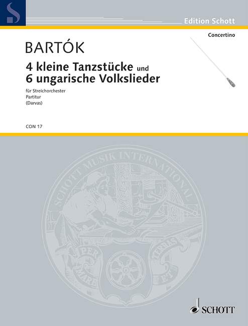 4 kleine Tanzstücke / 6 ungarische Volkslieder (score)