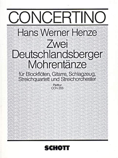 Zwei Deutschlandsberger Mohrentänze (score)