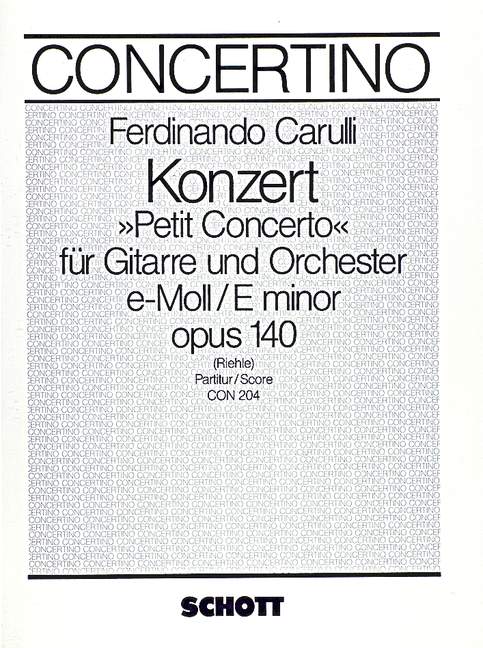 Konzert e-Moll op. 140 (score)