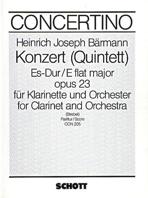 Konzert (Quintett) Es-Dur op. 23 (score)