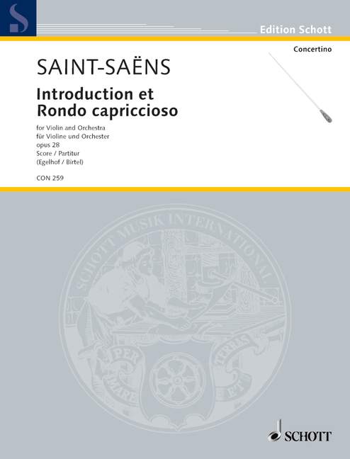 Introduction et Rondo capriccioso op. 28, Violin & Orchestra (score)