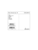 Berceuse D-Dur op. 16 (set of parts)