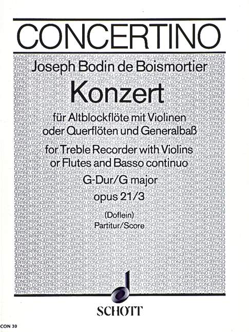 Konzert G-Dur op. 21/3 (score)