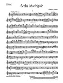 Sechs Madrigale (separate part)