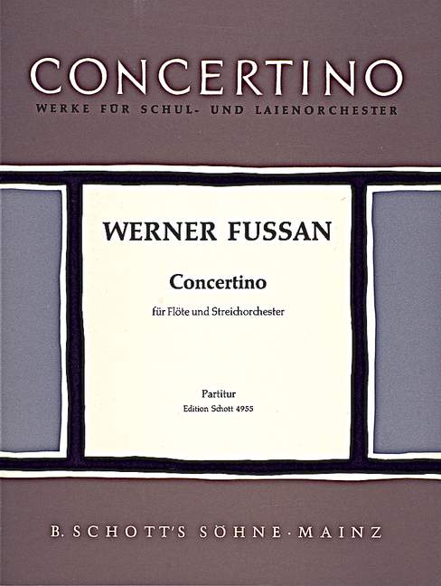 Concertino for flute & strings (score)