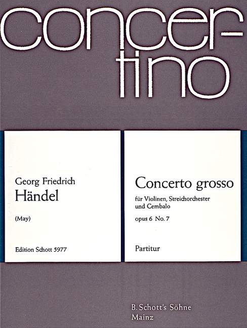 Concerto grosso op. 6 HWV 325