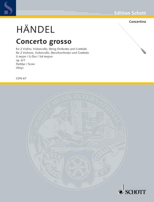 Concerto grosso op. 6 HWV 319 (score)