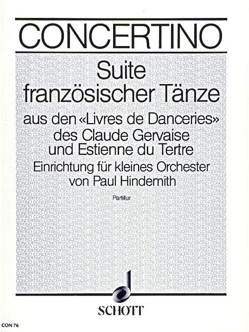 Suite französischer Tänze (score)