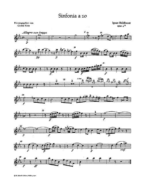 Sinfonia a 10 op. 4/3 (set of parts)