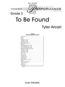To Be Found (Study Score)