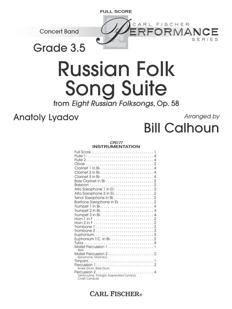 Russian Folk Song Suite (Study Score)