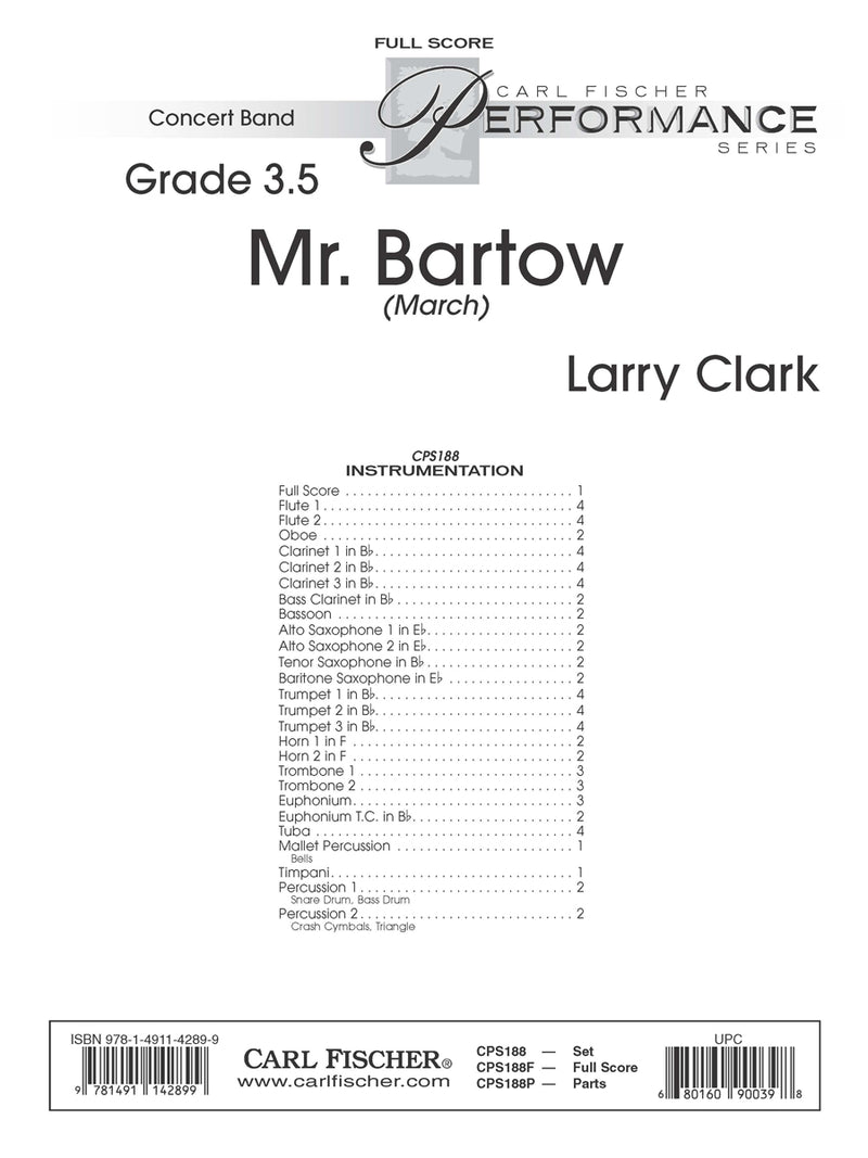 Mr. Bartow (Study Score)