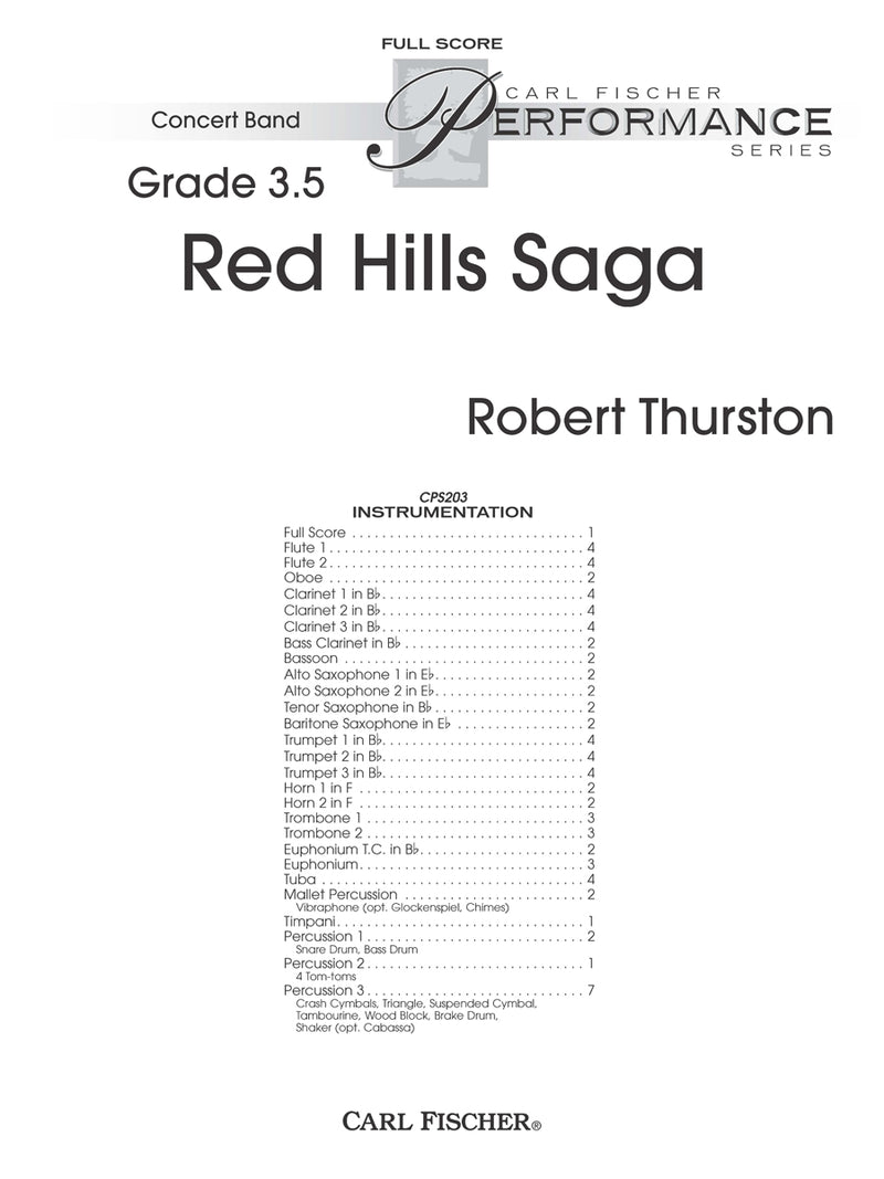 Red Hills Saga (Study Score)