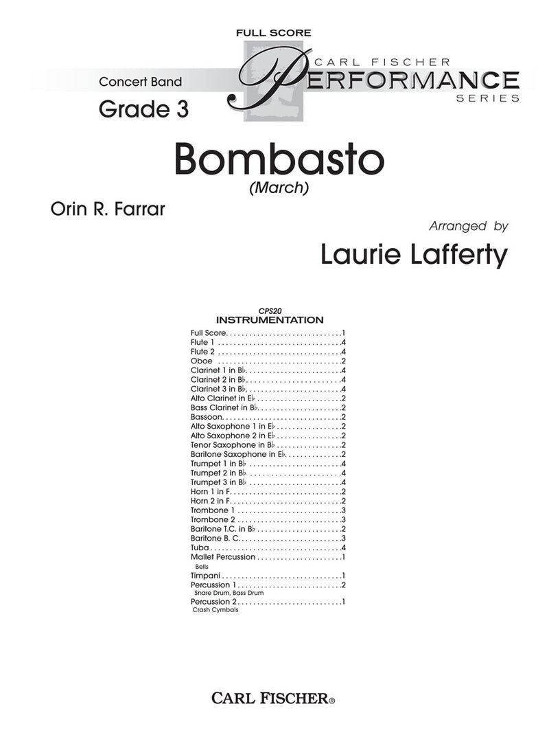 Bombasto (March) (Score Only)