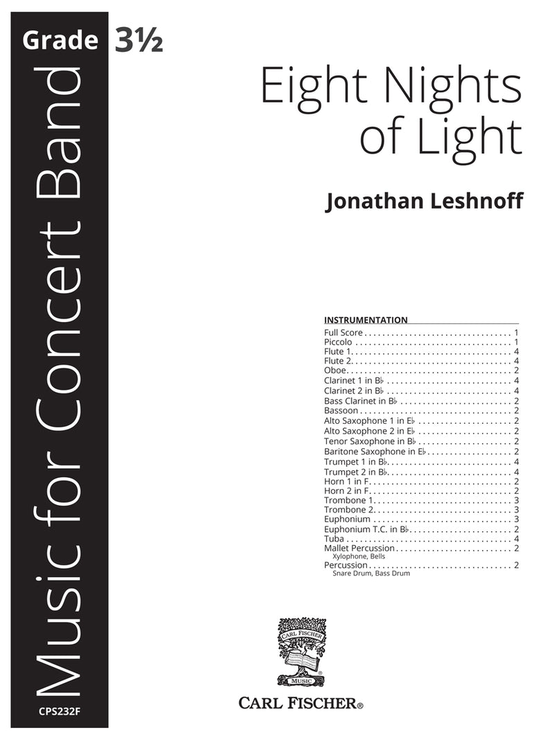 Eight Nights of Light (Score Only)