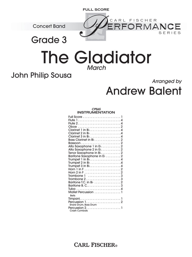 The Gladiator (March) (Score Only)
