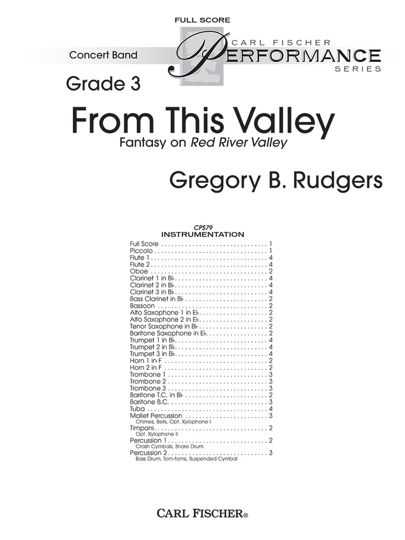 From This Valley (Score Only)