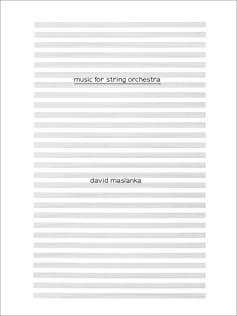 Music for String Orchestra