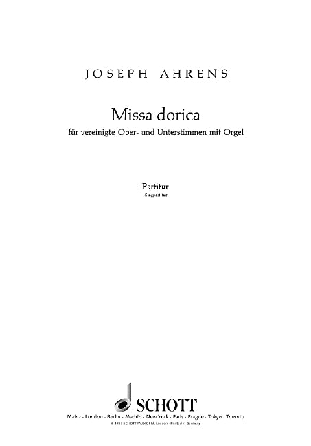 Missa dorica (score)