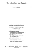 Drei Shanties und Seemannslieder, 3. Die Mädchen von Batavia (score)