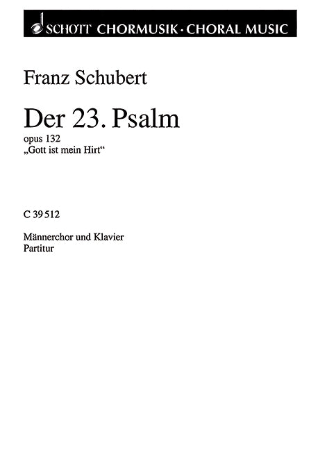 Der 23. Psalm op. 132 (score)