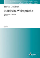 Drei Chorlieder vom Wein GeWV 53, 3. Römische Weinsprüche Pete me imple