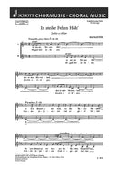 18 Chorlieder, 10. In steiler Felsen Höh' - Senkim a világon