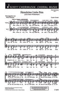 Fünf Liebeslieder, 4. Heimlicher Liebe Pein Mein Schatz ist auf die Wanderschaft hin