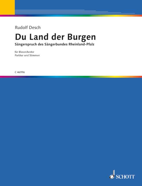 Sängerspruch des SB Rheinland-Pfalz / Begrüßung der Sänger (score and parts)