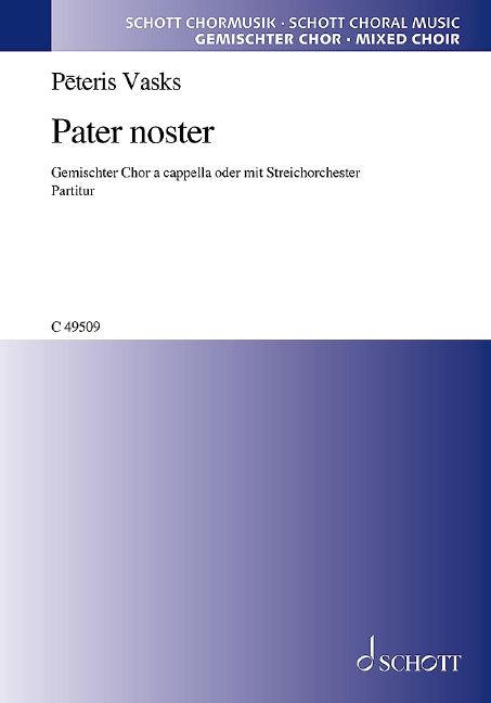 Pater noster (choral score)