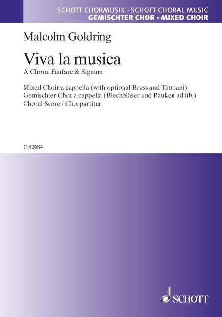 Viva la musica (choral score)