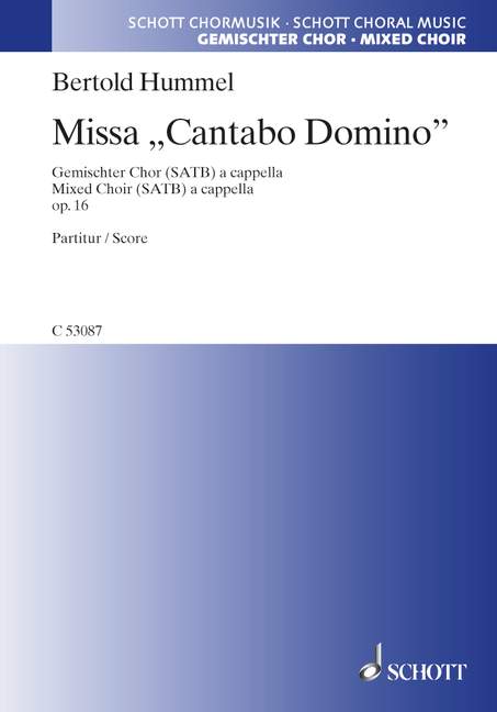 Missa Cantabo Domino op. 16
