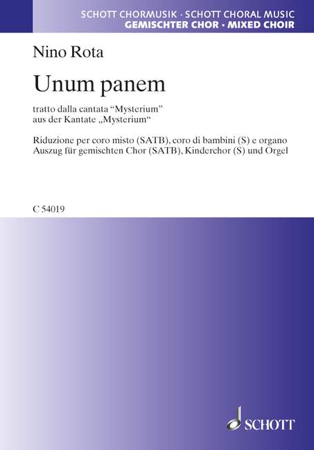 Unum panem (mixed choir (SATB), children's choir (S) and organ)