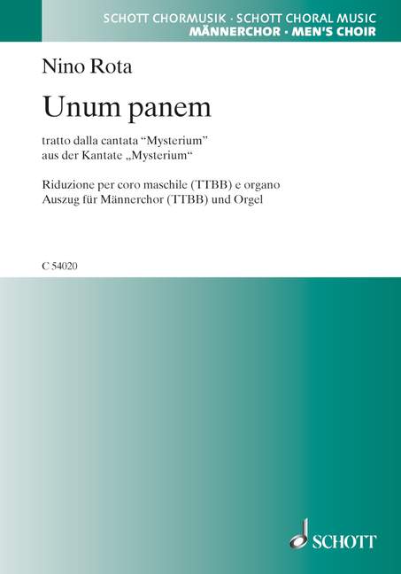 Unum panem (men's choir (TTBB) and organ)