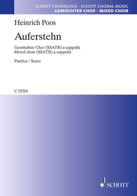 Auferstehn (mixed choir (SSATB) a cappella)