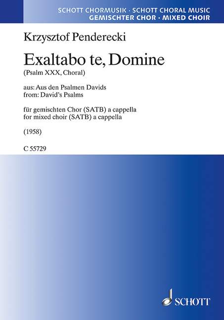 Exaltabo te, Domine (Psalm XXX, Choral)