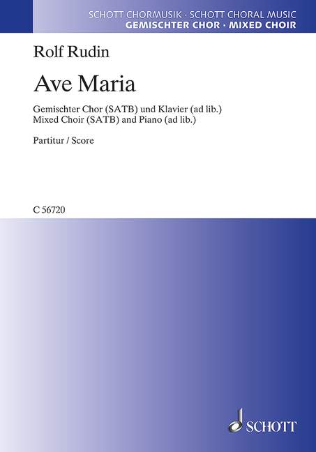 Ave Maria (mixed choir (SATB) and piano (ad libitum))