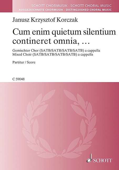 Cum enim quietum silentium contineret omnia, ...