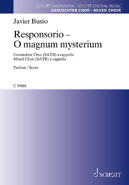 Responsorio - O magnum mysterium