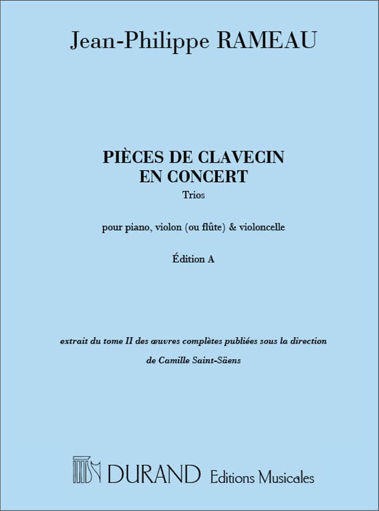 Pièces de Clavecin en Concert, Trios (Book with Part)