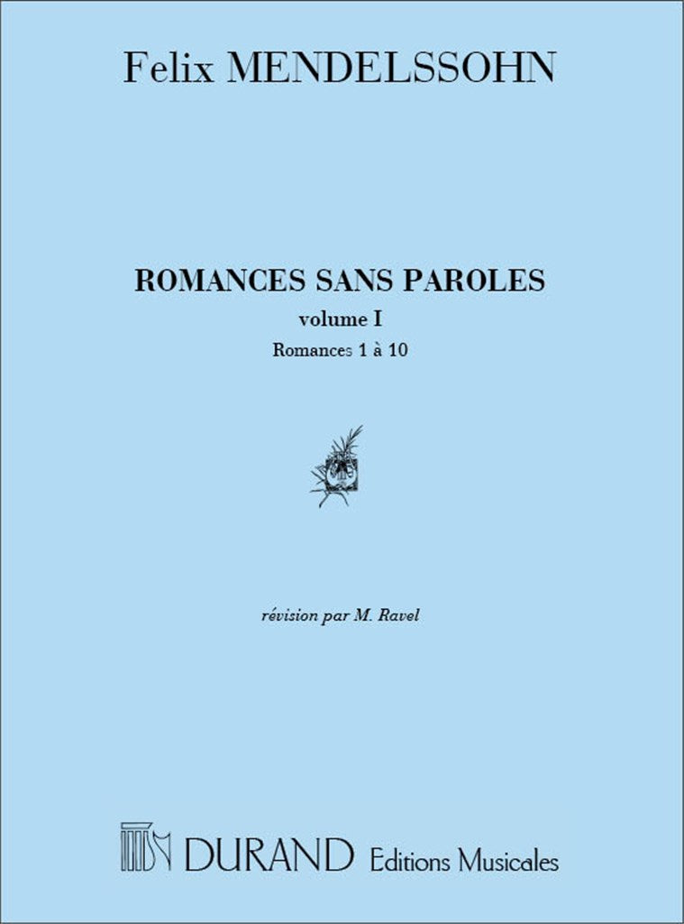Romances Sans Paroles V1 Piano (1 A 10)
