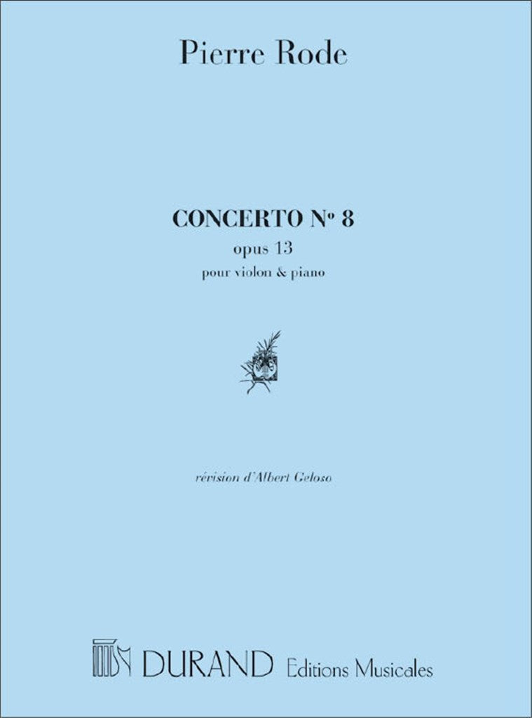 Concerto N. 8, Pour Violon et Piano (Geloso)