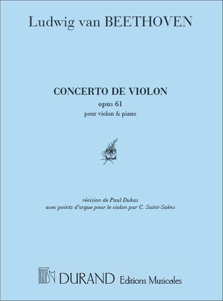 Concerto Op 61 Vl-Piano